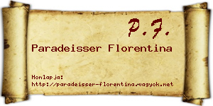 Paradeisser Florentina névjegykártya